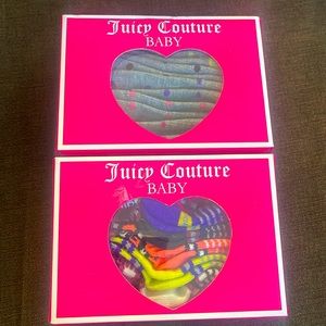 Brand NEW JUICY COUTURE Baby Girls socks 12 pairs Size 0-12 months